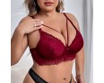 Summer Women Sexy Plus Size Lace Cut-Out Bra