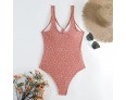 Summer Pregnant Women Fashion Wave Dot Printing Hollow Backless One-Piece Swimsuit