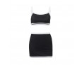 Summer Women Fashion Sexy Camisole Top Skirt Two-Piece Set