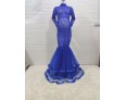 Pregnant Women Fashion Sexy Lace Stitching Mesh Mopping Dress