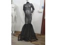 Pregnant Women Fashion Sexy Lace Stitching Mesh Mopping Dress