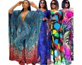 Summer Women Fashion Plus Size Graphic Printed Chiffon Cardigan Top Pants Two-Piece Set