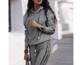 Athleisure Women Fashion Hoodie And Pants Casual Two-Piece Set