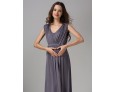 Pregnant Women Fashion Solid Color V-Neck Sleeveless Nursing Dress