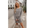 Autumn And Winter Knitted Cardigan Stripe Casual Skirt Office Chi Women Sweater Set