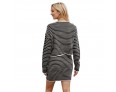 Autumn And Winter Knitted Cardigan Stripe Casual Skirt Office Chi Women Sweater Set